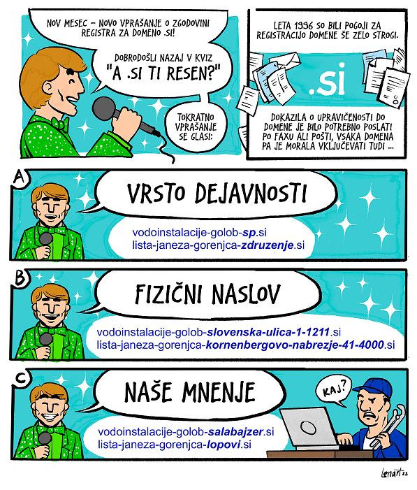 strip o pravilih za registracijo domen